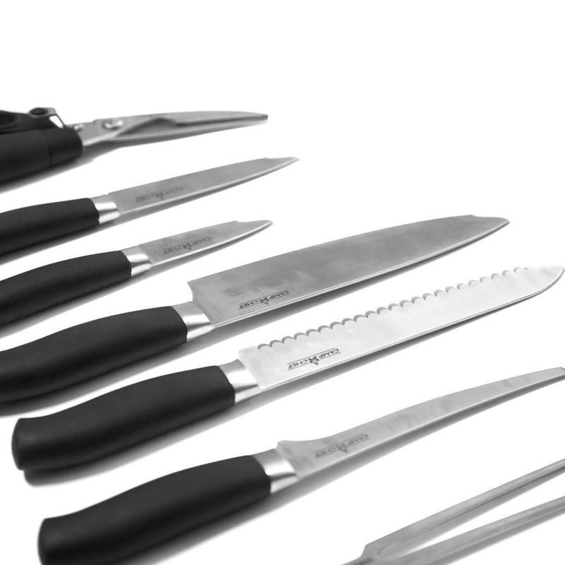Camp Chef 9 Piece Professional Knife Set,Black - Image 2